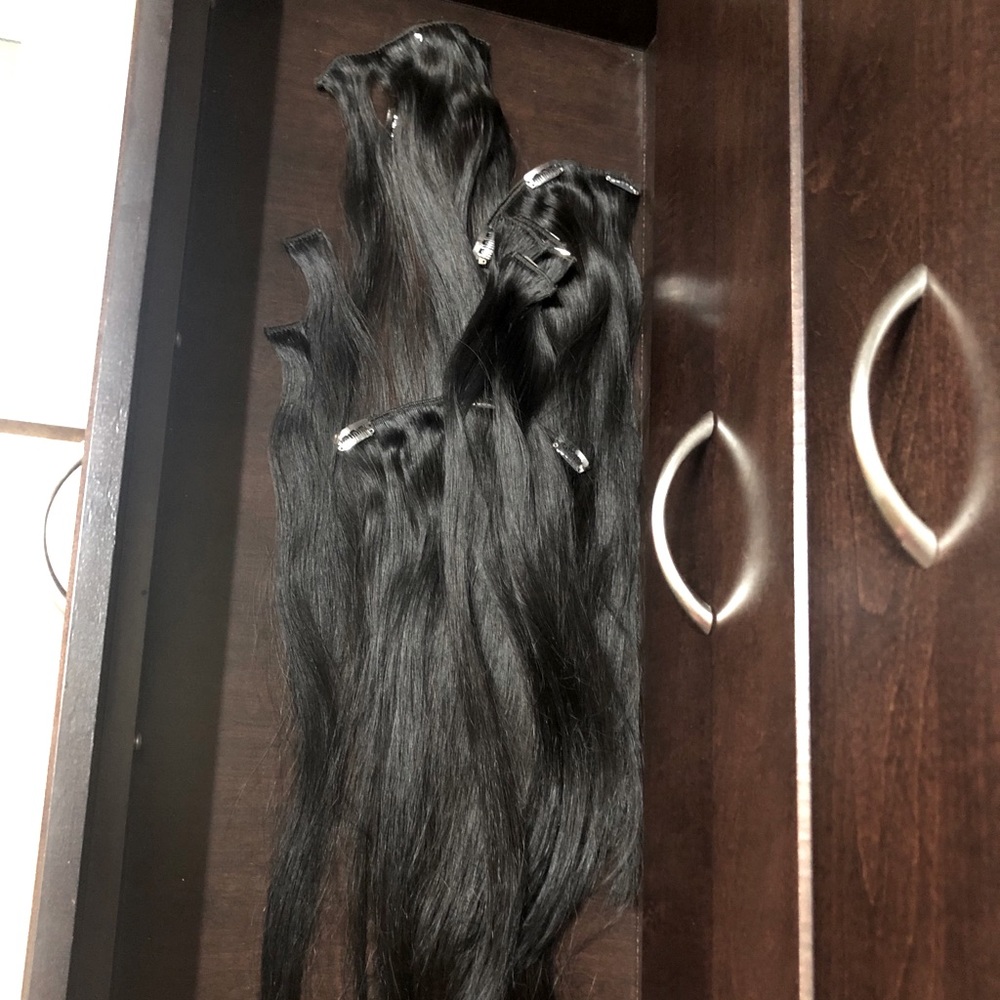 Clip in 18 inch BABE BRAND hair extensions